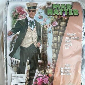 NEW, UNOPENED Mad Hatter Costume size XL